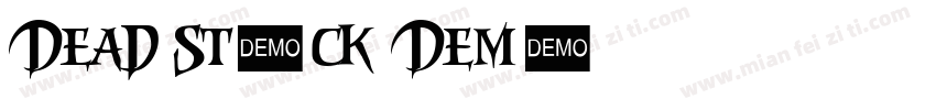 Dead Stock Demo字体转换